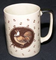 ROOSTER Stoneware Coffee Mug